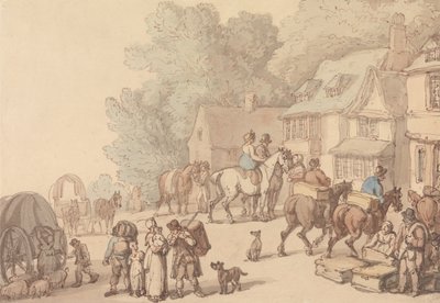 Szene vor einem Gasthaus von Thomas Rowlandson
